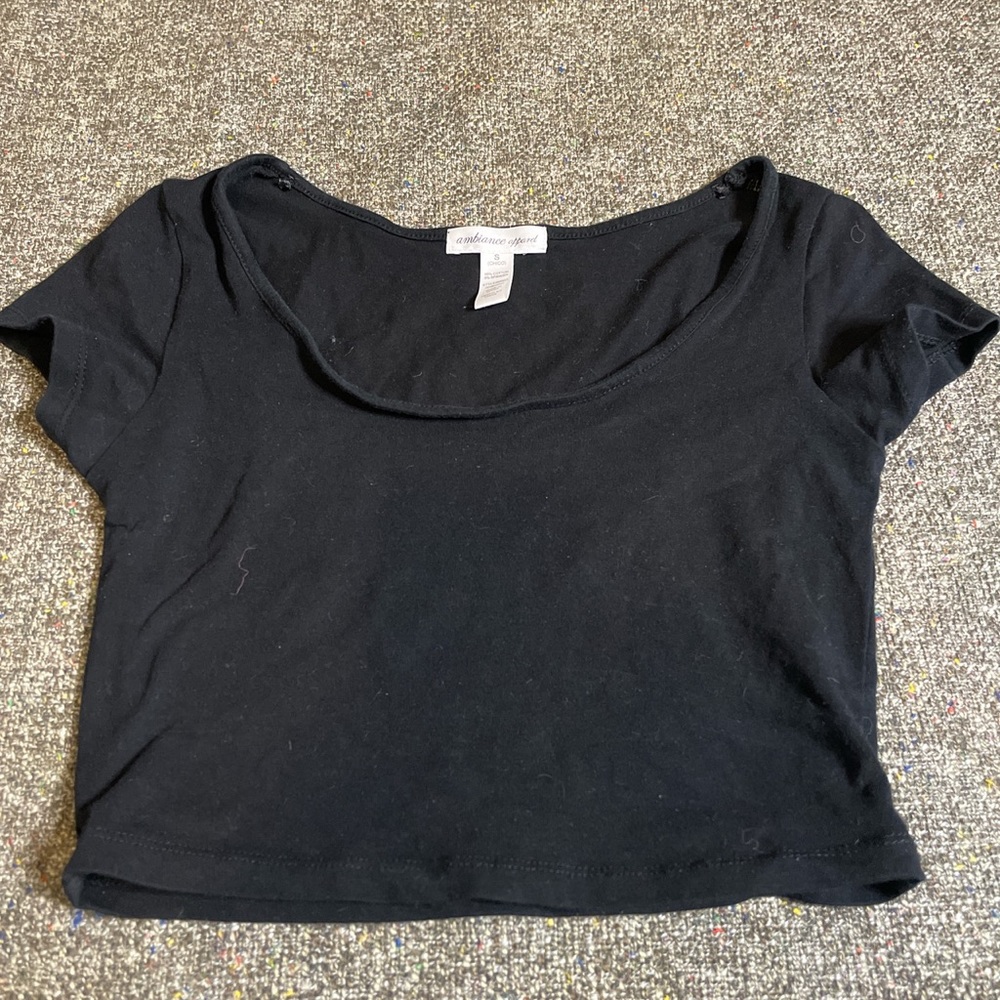 Black crop top